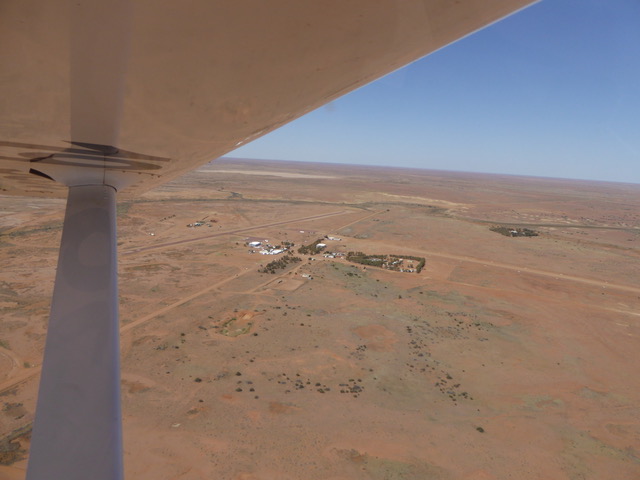 Jeff Shuster took this photo whilst in the circuit overhead William Creek.